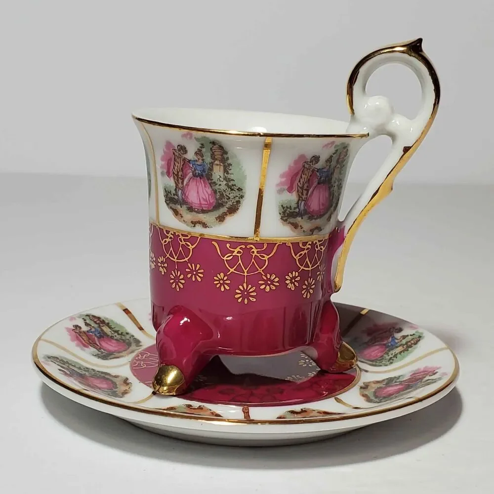 Courting Couple Demitasse (Small) Cup and Saucer